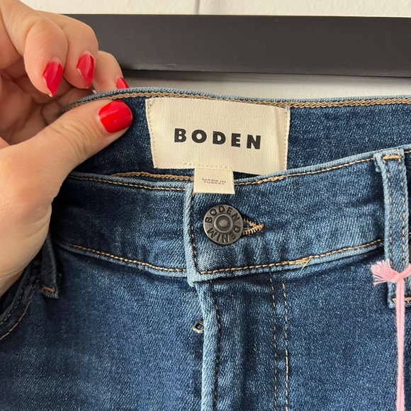 Boden High Rise True Straight Jeans size 31 / 32" in Indigo - Picture 7 of 10